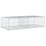 Cesta de gaviones con cubierta hierro galvanizado 200x100x50 cm en Macetas y jardineras | Comprar online en Foru.es