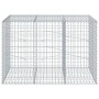 Cesta de gaviones con cubierta hierro galvanizado 150x100x100cm en Macetas y jardineras | Comprar online en Foru.es