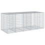Cesta de gaviones con cubierta hierro galvanizado 250x100x100cm en Macetas y jardineras | Comprar online en Foru.es