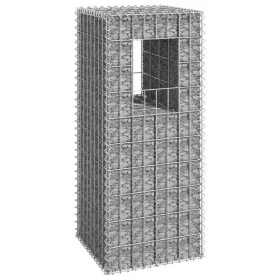 Korb aus Gabionenstangen aus Eisen, 40 x 40 x 100 cm von vidaXL, Zaunpfosten - Ref: Foro24-151260, Preis: 40,45 €, Rabatt: %