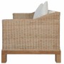Juego de sofás con cojines 2 piezas ratán natural en Sofás | Comprar online en Foru.es