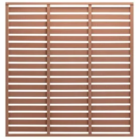 Zaunelement mit 1 braunen WPC-Pfosten 180x180 cm von vidaXL, Zaunpaneele - Ref: Foro24-318109, Preis: 176,84 €, Rabatt: %