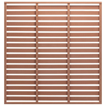 Panel de valla con 1 poste WPC marrón 180x180 cm de vidaXL, Paneles de vallas - Ref: Foro24-318109, Precio: 167,45 €, Descuen...