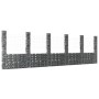 Cesta de gaviones forma de U 6 postes de hierro 620x20x200 cm de vidaXL, Paneles de vallas - Ref: Foro24-151293, Precio: 393,...