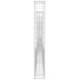 Cesta de gaviones forma de U 6 postes de hierro 620x20x150 cm de vidaXL, Paneles de vallas - Ref: Foro24-151286, Precio: 217,...