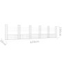 Cesta de gaviones forma de U 6 postes de hierro 620x20x150 cm de vidaXL, Paneles de vallas - Ref: Foro24-151286, Precio: 217,...