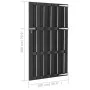 Gray WPC garden door 100x180 cm by vidaXL, garden gates - Ref: Foro24-318105, Price: 197,23 €, Discount: %