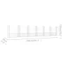 Cesta de gaviones forma de U 7 postes de hierro 740x20x150 cm de vidaXL, Paneles de vallas - Ref: Foro24-151287, Precio: 341,...