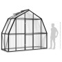 Invernadero con estructura de aluminio gris antracita 3,3 m² de vidaXL, Invernaderos - Ref: Foro24-317824, Precio: 545,37 €, ...