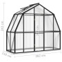 Invernadero con estructura de aluminio gris antracita 3,3 m² de vidaXL, Invernaderos - Ref: Foro24-317824, Precio: 545,37 €, ...