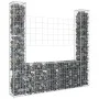 Gabionenkorb in U-Form, 2 Eisenpfosten, 140x20x150 cm. von vidaXL, Zaunpaneele - Ref: Foro24-151282, Preis: 59,97 €, Rabatt: %