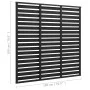 Schwarzes WPC-Zaunelement 180 x 180 cm von vidaXL, Zaunpaneele - Ref: Foro24-318111, Preis: 205,83 €, Rabatt: %