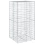 Cesta gaviones con cubierta hierro galvanizado 100x100x200 cm en Macetas y jardineras | Comprar online en Foru.es