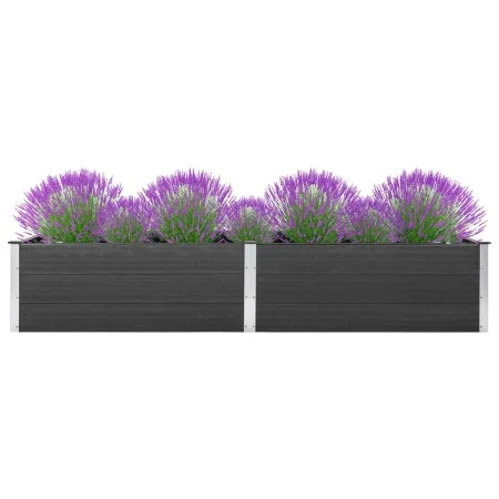 Arriate de WPC gris 200x100x54 cm de vidaXL, Maceteros y jardineras - Ref: Foro24-318097, Precio: 335,29 €, Descuento: %