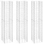 Arriates de gaviones 3 unidades hierro 30x30x150 cm de vidaXL, Maceteros y jardineras - Ref: Foro24-151250, Precio: 77,60 €, ...