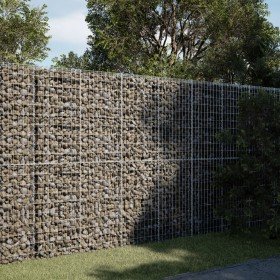 Cesta de gaviones con cubierta hierro galvanizado 250x100x200cm en Macetas y jardineras | Comprar online en Foru.es
