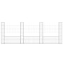 Cesta de gaviones forma de U 4 postes de hierro 380x20x150 cm de vidaXL, Paneles de vallas - Ref: Foro24-151284, Precio: 146,...