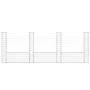 U-shaped gabion basket with 4 iron posts measuring 380x20x150 cm. by vidaXL, fence panels - Ref: Foro24-151284, Price: 144,03...