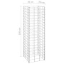 Arriates de gaviones 3 unidades hierro 30x30x100 cm de vidaXL, Maceteros y jardineras - Ref: Foro24-151249, Precio: 59,22 €, ...