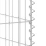 Muro gaviones para contenedor basura galvanizado 110x100x110 cm de vidaXL, Soportes para contenedores de residuos - Ref: Foro...