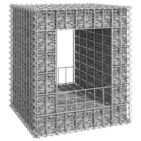 Korb aus Gabionenstangen aus Eisen, 50 x 50 x 60 cm von vidaXL, Zaunpfosten - Ref: Foro24-151266, Preis: 39,68 €, Rabatt: %