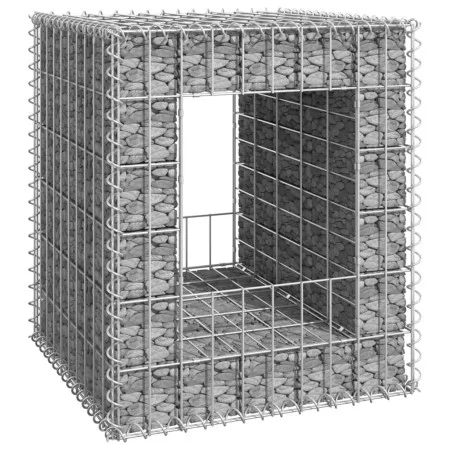 Iron gabion pole basket 50x50x60 cm by vidaXL, fence posts - Ref: Foro24-151266, Price: 39,68 €, Discount: %