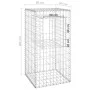 Gabion post baskets 2 units iron 50x50x100 cm by vidaXL, fence posts - Ref: Foro24-151269, Price: 56,28 €, Discount: %