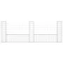 U-förmiger Gabionenkorb 3 Eisenpfosten 260x20x100 cm von vidaXL, Zaunpaneele - Ref: Foro24-151276, Preis: 87,58 €, Rabatt: %