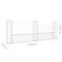 U-förmiger Gabionenkorb 3 Eisenpfosten 260x20x100 cm von vidaXL, Zaunpaneele - Ref: Foro24-151276, Preis: 87,58 €, Rabatt: %