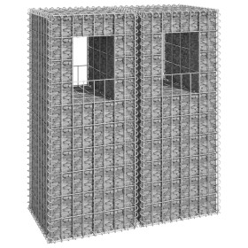 Cestas postes de gaviones 2 unidades hierro 40x40x100 cm de vidaXL, Postes de cerca - Ref: Foro24-151261, Precio: 44,75 €, De...