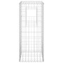 Cestas postes de gaviones 2 unidades hierro 40x40x100 cm de vidaXL, Postes de cerca - Ref: Foro24-151261, Precio: 44,75 €, De...