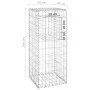 Cestas postes de gaviones 2 unidades hierro 40x40x100 cm by vidaXL, fence posts - Ref: Foro24-151261, Price: 44,37 €, Discoun...