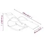 Tumbona mecedora de acero y textileno crema de vidaXL, Tumbonas - Ref: Foro24-318118, Precio: 95,43 €, Descuento: %