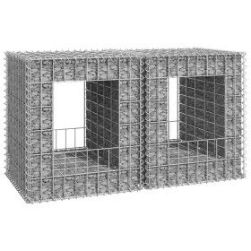 Cestas postes de gaviones 2 unidades hierro 50x50x60 cm de vidaXL, Postes de cerca - Ref: Foro24-151267, Precio: 42,00 €, Des...