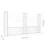 U-shaped gabion basket 3 iron posts 260x20x150 cm by vidaXL, fence panels - Ref: Foro24-151283, Price: 105,04 €, Discount: %