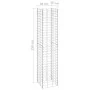 Arriates de gaviones 4 unidades hierro 30x30x50/100/150/200 cm de vidaXL, Maceteros y jardineras - Ref: Foro24-151252, Precio...