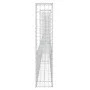 Cesta de gaviones forma de U 2 postes de hierro 740x20x100 cm de vidaXL, Paneles de vallas - Ref: Foro24-151280, Precio: 199,...