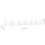 Cesta de gaviones forma de U 2 postes de hierro 740x20x100 cm de vidaXL, Paneles de vallas - Ref: Foro24-151280, Precio: 202,...
