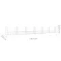 Cesta de gaviones forma de U 2 postes de hierro 740x20x100 cm de vidaXL, Paneles de vallas - Ref: Foro24-151280, Precio: 199,...