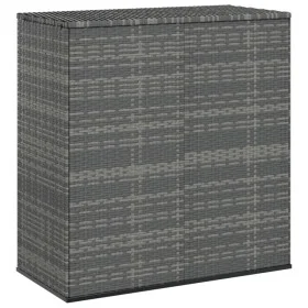 Gray PE rattan garden cushion chest 100x49x103.5 cm by vidaXL, Outdoor storage boxes - Ref: Foro24-317225, Price: 128,53 €, D...