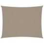 Toldo de vela rectangular tela Oxford gris taupe 6x8 m en Sombrillas | Comprar online en Foru.es