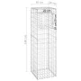 Cestas postes de gaviones 2 unidades hierro 40x40x140 cm by vidaXL, fence posts - Ref: Foro24-151263, Price: 74,14 €, Discoun...