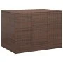 Baúl para cojines de jardín ratán PE marrón 145x100x103 cm de vidaXL, Cajas de almacenaje para exteriores - Ref: Foro24-31723...