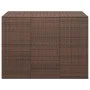 Baúl para cojines de jardín ratán PE marrón 145x100x103 cm de vidaXL, Cajas de almacenaje para exteriores - Ref: Foro24-31723...