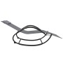 Tumbona mecedora de acero y textilene gris de vidaXL, Tumbonas - Ref: Foro24-318117, Precio: 96,90 €, Descuento: %