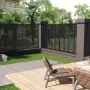 Dark gray WPC slat fence 180x180 cm by vidaXL, fence panels - Ref: Foro24-318108, Price: 195,45 €, Discount: %