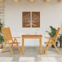 Juego de comedor de jardín 3 piezas 85x85x74 cm madera maciza de acacia en Conjuntos de jardín | Comprar online en Foru.es