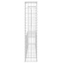 Cesta de gaviones forma de U 2 postes de hierro 140x20x100 cm de vidaXL, Paneles de vallas - Ref: Foro24-151275, Precio: 69,6...