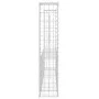 Cesta de gaviones forma de U 2 postes de hierro 140x20x100 cm de vidaXL, Paneles de vallas - Ref: Foro24-151275, Precio: 68,2...