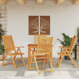 Juego de comedor de jardín 5 piezas 85x85x74 cm madera maciza de acacia en Conjuntos de jardín | Comprar online en Foru.es